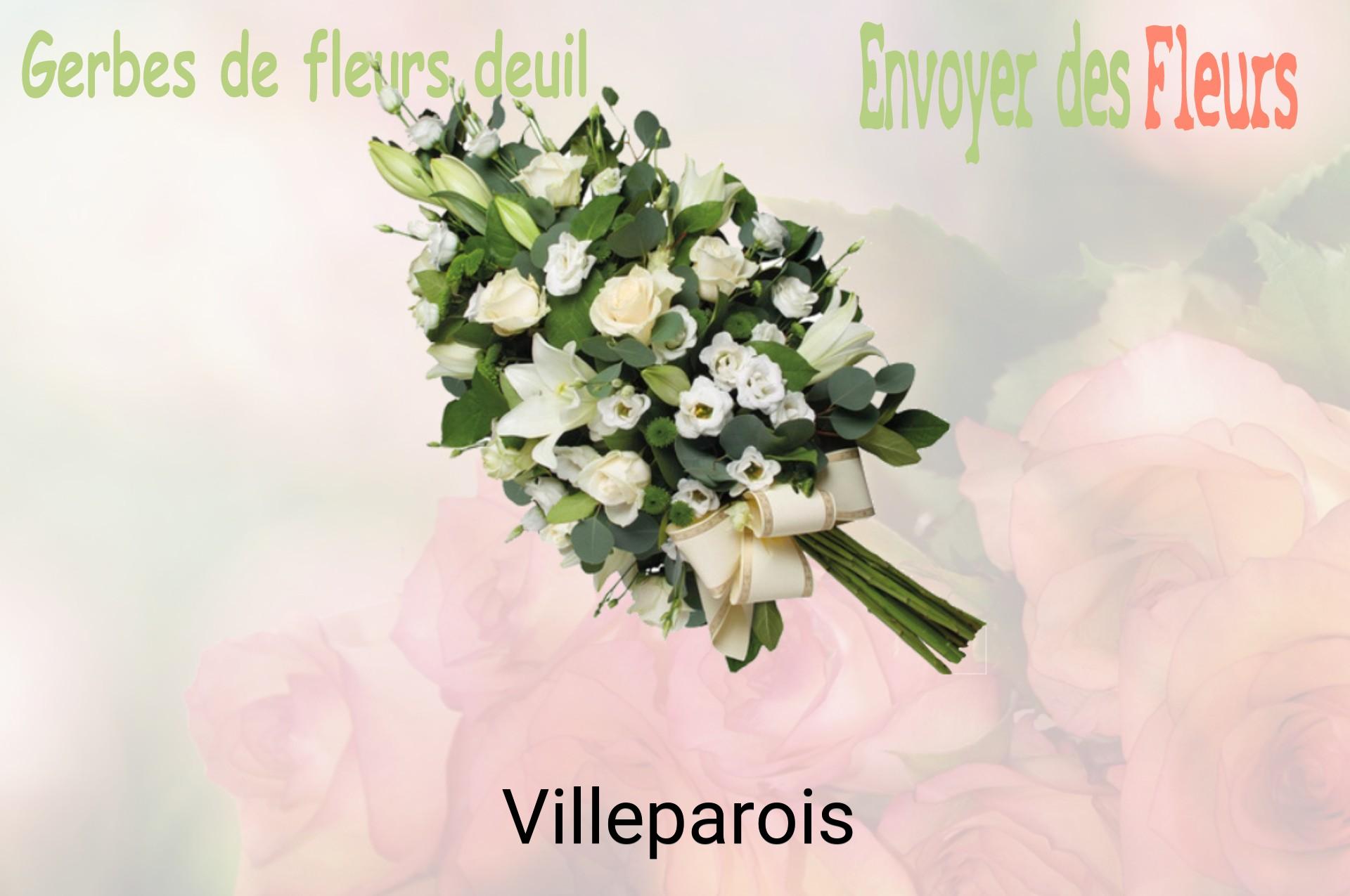 Gerbe de fleurs de deuil livrée à Villeparois